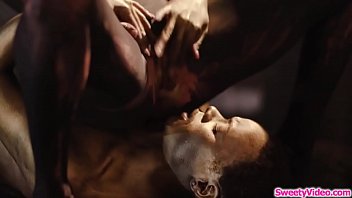 Hot milf eating her ebony friends pussy