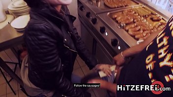 HITZEFREI Lullu Gun gets herself a real German sausage