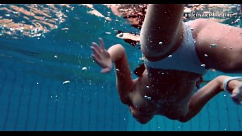 Hungarian teen Szilva underwater naked