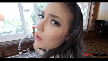 Cleaning Daughter'_s Dirty Vagina- Brooklyn Gray