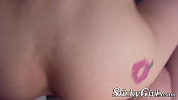 Tiny French lady pounded and treated with cum in mouth