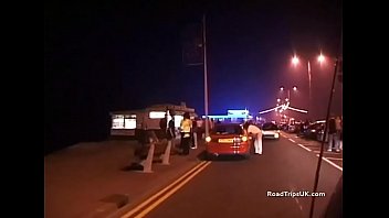 Picking up two public flashing teens