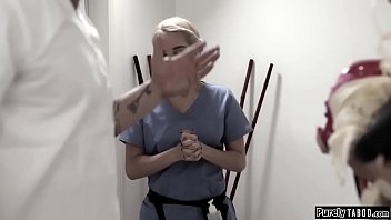 Teen tricked into fucking masseuses mate