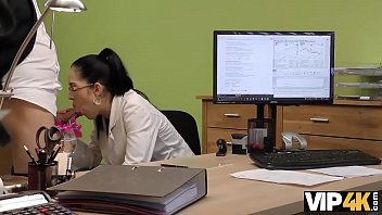 VIP4K. Agent approves credit of brunette nympho for hot sex action