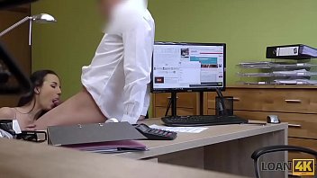 LOAN4K. Brunette babe is ready for anal sex to open tattoo studio
