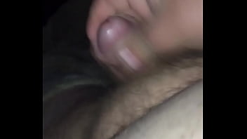 Fat man strokes dick