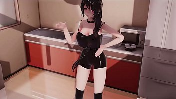 MMD 3D teens gets sin guys around cum right on the face