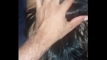 Morena chorando nu pau