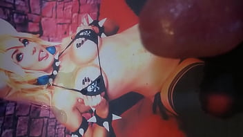 Cum tribute for Jessica Nigri as Bowsette