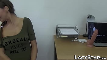 Doctor Lacey Starr examines 18yo with tongue and toys