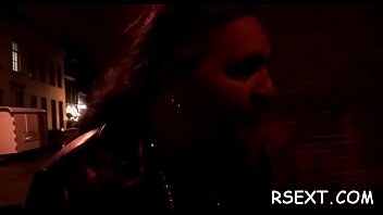 Hot skinny hooker mounts a large cock and rides him wildly