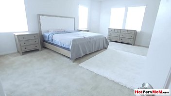 Tricky stepson remote controlling MILF stepmoms dildo