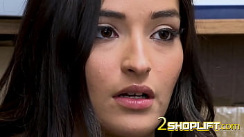 Emily Willis gets her titties played with by horny officer