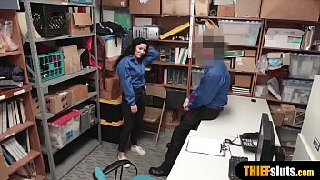 Cute latina shoplifter gets fucked by a nasty mall cop