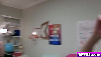 Beer Pong Besties goes on feeding with two studs big cocks deep throat!