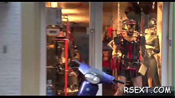 Hooker sucks and gets her hairless bawdy cleft licked and fingered