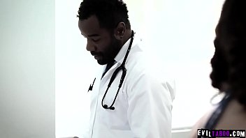 Ebony family doctor Tyler Knight exploits favorite teen patient Maddy O Reilly into anal sex exam.