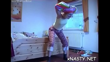 Delightful girl makes one lustful guy truly fucking lucky