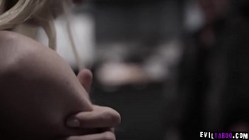 Teen stepdauther Chloe Cherry gets a threesome fuck punishment with her evil and stepdad