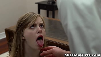 Distrustful Mormon teen pussy drilled and deepthroated