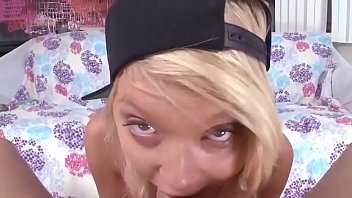 Small blonde takes some deep anal pounding