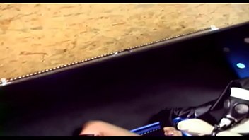 Fetish nun in latex has solo sex