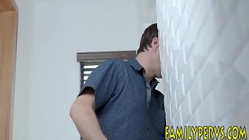 Black stepsis sucking dick and getting fucked and masturbating