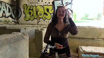 Public Agent Sexy tight tattooed body fucked in empty building by big dick