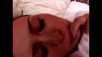 Brunette with great tits sucks huge cock before anal climax