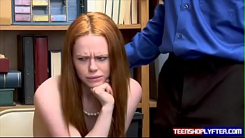 Foreign Ginger Teen Punished By Security Guards Erect Cock