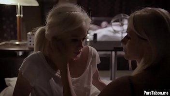 Cute shy teen jumped into threesome sex with a stepparents