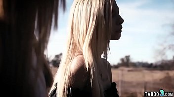 Lesbian MILF stepmom licks her teen stepdaughters pussy