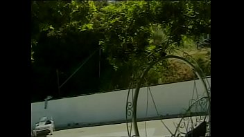 Handsome guy fucks randy blonde Brandy Talore outside by the pool