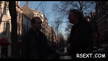 Hot skinny hooker mounts a large cock and rides him wildly