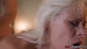 Double penetrated euro getting facialized