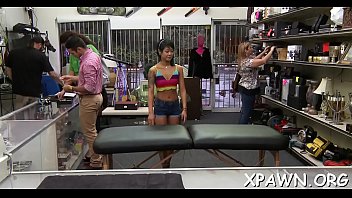 Amateur gets shown the back room where that babe gets fucked