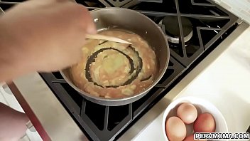 StepMom had her breasts out while sucking!