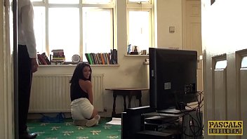 Super hot British whore punished by rough dom cock