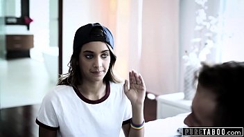 PURE TABOO Teen Lesbian Uma Jolie&#039_s First Time Fucking Her Stepbrother