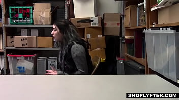 Smart cutie offering her thick ass for a b. bang