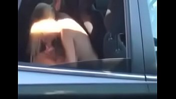 Public car blowjob