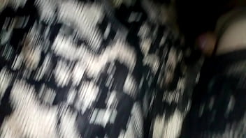 Horny BBW wear crotchless bodysuit and play with dick