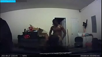 Fucking Petite Ebony on car hood