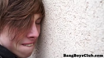 Euro assbanged doggystyle in public