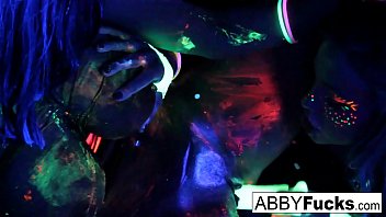 Black Light Rainy Night with Abigal Mac &amp_ Ava Addams