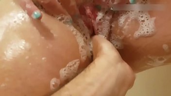 50 Plus Year Old Wife Natural Tit Hangers and Pussy Wash