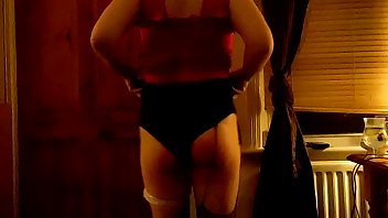 Goddess Audrey Horn Playing with Carrot for Sissy Slave