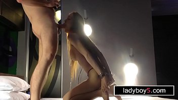 Tiny dick hard body ladyboy fetish blowjob and anal sex