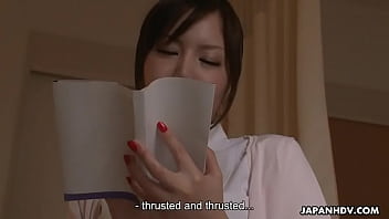 Horny Japanese nurse is toyed to multiple orgasms by a patient