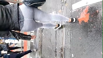 Blonde Chav Pawg Candid, Big Jiggly Ass - Slo Mo